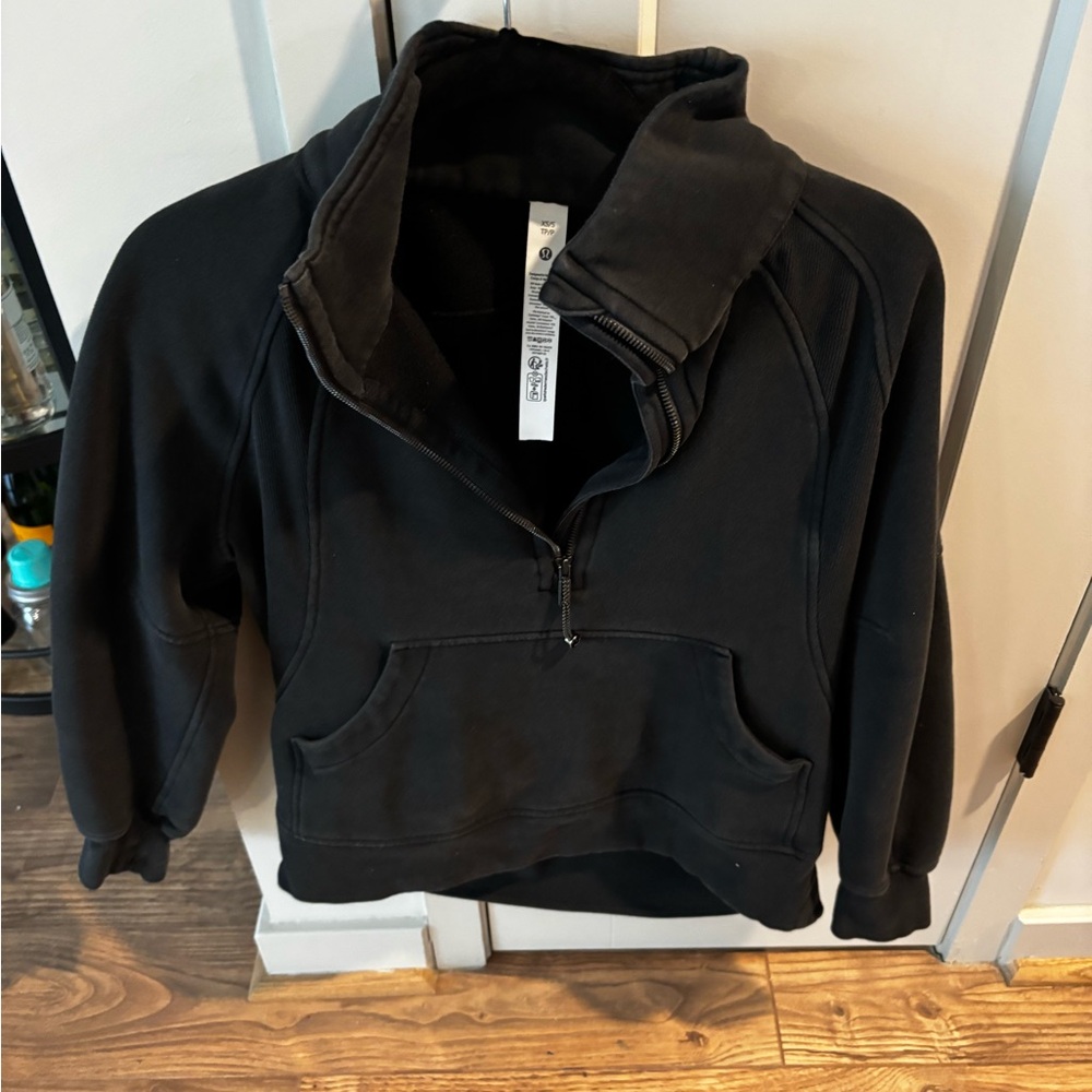 Black Half-Zip Hoodie